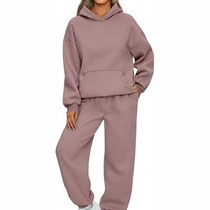 Survêtement à capuche pour femme 100% coton de qualité supérieure Taille et couleur personnalisées - Product Image 1