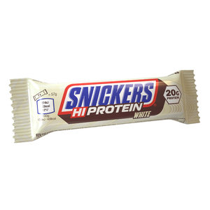 Entrega Rápida de Barra de Proteína de Chocolate Blanco con Cacahuete Baja en Azúcar con Vitaminas 57g - Barra de Proteína Snickers - Product Image 1
