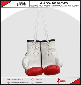 Mini guantes de boxeo, diseño de Bandera de País personalizado, llavero colgante de coche, cuero PU, venta al por mayor, OEM, Bandera de Túnez, Mini guantes de boxeo - Product Image 3