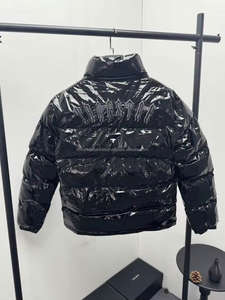 Veste d'hiver pour homme brodée London Star, style streetwear, avec capuche décodée, style hip-hop - GRIS - Product Image 4