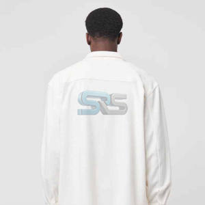 เสื้อเชิ้ตแขนยาวผ้าสักหลาดผ้าฝ้ายสำหรับผู้ชาย, เสื้อเชิ้ตสตรีทแวร์เนื้อผ้าแห้งเร็วระบายอากาศได้ดีโลโก้ตามสั่งขนาดพิเศษ - Product Image 3