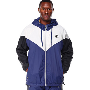 Survêtement en polyester 2 pièces personnalisé pour hommes Survêtement en nylon de gym Fitness Ensemble coupe-vent de course à pied - Product Image 2