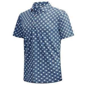 Wholesale High Quality Embroidered <b>Zip</b>-<b>Up</b> for <b>Polo</b> Shirt Breathable Cotton Quick Dry Solid Pattern Casual Plus Size Printed - Product Image 1