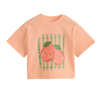 T-shirt pour enfants en coton biologique à manches courtes, t-shirt personnalisé pour garçons, t-shirt d'été pour enfants, vêtements durables pour enfants