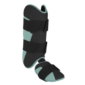 Protège-tibias de baseball en cuir au design élégant avec fermeture légère et réglable pour une protection et un confort professionnels - Product Image 2