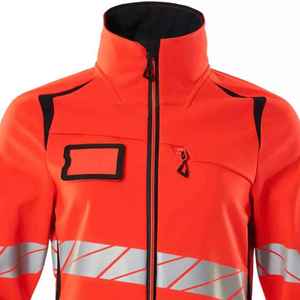 Último nuevo estilo personalizado reflectante seguridad trabajo chaleco Reflector alta visibilidad a prueba de viento poliéster chaqueta bolsillos nuevo alto - Product Image 3