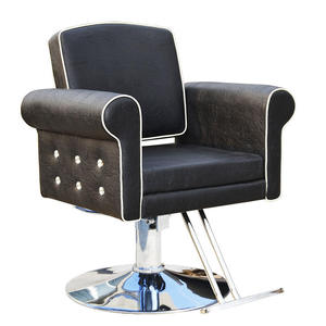 Silla de peluquero de cuero de altura ajustable giratoria de peluquería de lujo de alta calidad - Product Image 2