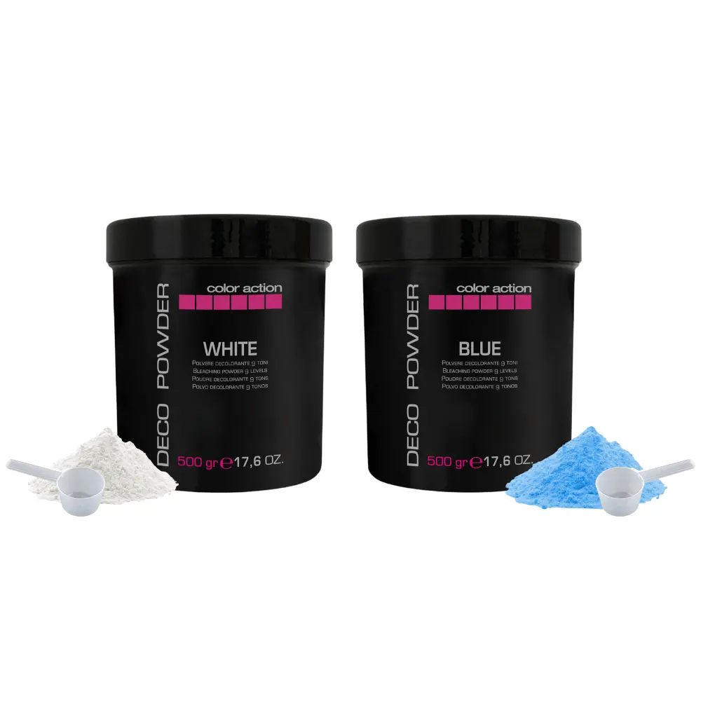 Produits de coloration des cheveux Offre Spéciale Poudre de décoloration professionnelle de haute qualité Blu White 9 niveaux d'ascenseur 500 gr pour distributeurs