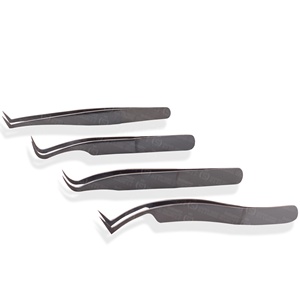 Pince à épiler pour extensions de cils en acier inoxydable à haute élasticité, disponible en toutes couleurs, outil de beauté et de maquillage - Product Image 2
