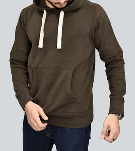 Sudadera con capucha de gran tamaño con logotipo y color personalizado Sudadera con capucha para hombre Sudaderas con capucha de invierno de color sólido para hombres - Product Image 1