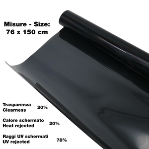 Film pour fenêtre noir moyen 76x150 cm - Product Image 1