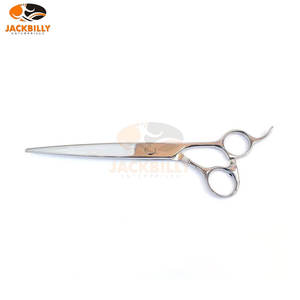 Ciseaux de coiffeur Ciseaux de coupe de cheveux en acier inoxydable Matériau personnalisé et logo imprimé Barbier professionnel longue ligne droite - Product Image 1