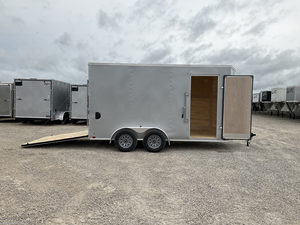 2026 Cross 7x14 Enclosed Cargo <b>Trailer</b> Tandem Axle Utility <b>Trailer</b> 84" Interior Height V-Nose Ramp Door Cargo Hauler <b>Trailer</b> - Product Image 4
