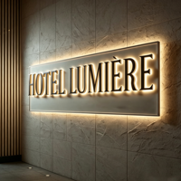 Lettres en métal rétroéclairées par LED 3D avec bandes LED, plaque acrylique personnalisée, logo, montage mural, publicité, salon, spa, décoration d'entreprise