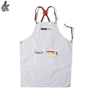 High Quality Double-Sided Poly-Cotton Solid Color Sleeveless <b>Apron</b> New Style Canvas Design - Product Image 4