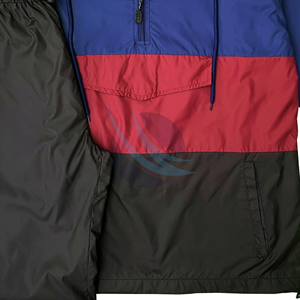 Survêtement personnalisé pour homme, hiver, à capuche, grande taille, imprimé, en nylon, coupe-vent, de haute qualité, deux pièces, imperméable, respirant - Product Image 4