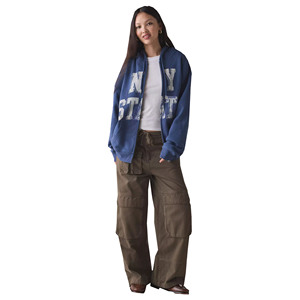 Sweat à capuche personnalisé de haute qualité 100% coton hiver French Terry pour femmes avec sérigraphie personnalisée conception d'épaule tombante - Product Image 3