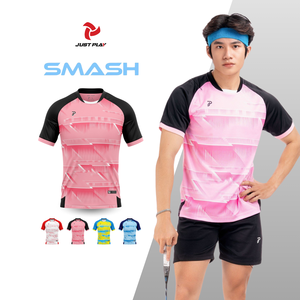 <b>Hot</b> Luxury High Quality Fabric Custom Logo Badminton Jersey Set Sport Training Shirt Uniform for Men Women Tennis Wear Smash JP - Product Image 1