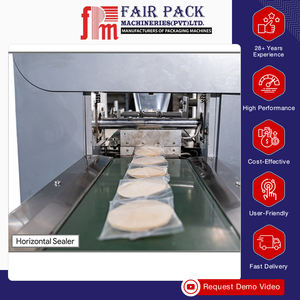 Machine d'emballage horizontale à flux continu de qualité supérieure, à alimentation manuelle ou automatique, pour aliments congelés, en vente - Product Image 3