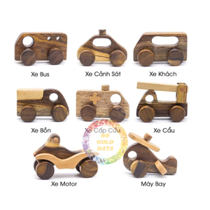 Camions jouets en bois naturel faits à la main pour enfants-Véhicules de construction éducatifs Montessori-Caryln 0084935825297 - Product Image 4