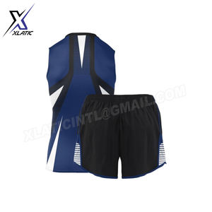 Conjunto de Uniforme Deportivo Personalizado con Nombre de Equipo, Camiseta sin Mangas y Pantalones Cortos con Cintura Elástica, Impresión por Sublimación, Uniforme para Atletismo y Running - Product Image 2