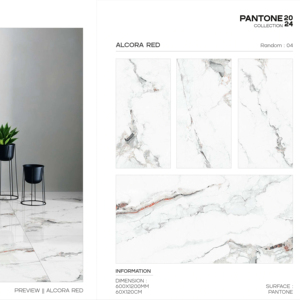 กระเบื้องพอร์ซเลนแพนโทนพรีเมียม ขนาด 60x120 ซม. 600x1200 มม. กระเบื้องปูพื้นและผนังขนาดใหญ่หรูหรา สำหรับตกแต่งภายในบ้านสไตล์โมเดิร์น - Product Image 1