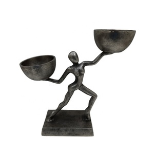 Bougeoir en fer couleur or et support de lumière en T pour la décoration de la maison et le dessus de table en vrac - Product Image 6