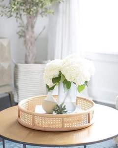 Plateau de service en rotin en osier de bambou naturel de haute qualité pour ustensiles de cuisine accessoires de maison et artisanat de décoration - Product Image 6