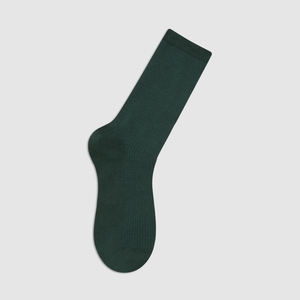 Chaussettes longues pour femmes, chaussettes de sport, chaussettes à revers côtelées, douces, respirantes, en coton mélangé, ODM, usage quotidien, confortables - WC060 # 9~12 - Product Image 2