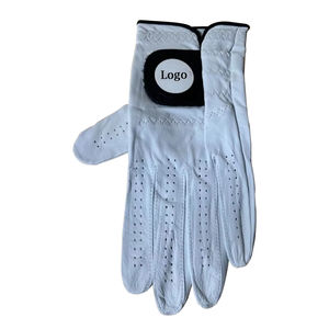 Gants de golf personnalisés avec logo et cuir véritable pour des performances durables en peau de mouton de sport - Product Image 3