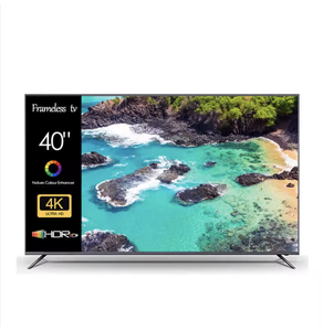 Frameless 40 Inch DC <b>12V</b> Low Power <b>Smart</b> LED <b>TV</b> Full HD 4K Ready with Android OS Wi-Fi Game Mode Customizable - Product Image 1