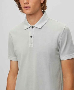 2023 hommes à séchage rapide léger pour Polo T-Shirt Logo personnalisé coupe ajustée col contrasté manches courtes Golf pour Polo Top - Product Image 4