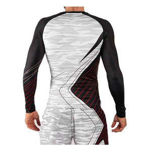 Rashguard à manches longues pour homme, coupe ajustée, respirant, surdimensionné, compression, impression de logo personnalisé, tissu en spandex/polyester, séchage rapide - Product Image 3