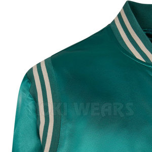 Services OEM Veste Letterman en satin de haute qualité Nouveau design Veste d'hiver Letterman en satin pour adulte - Product Image 4