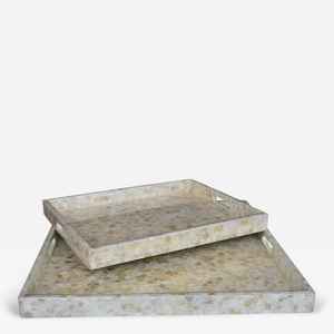 Plateau de service à thé en nacre de qualité solide Accueil Hôtel Fruits Table Ware Plateau de service Excellente qualité Fabricant Vente - Product Image 4