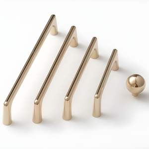 Handcrafted brass handle for kitchen <b>cabinets</b> or bathroom drawers with detailed motif ideal for <b>vintage</b> themed interiors - Product Image 2