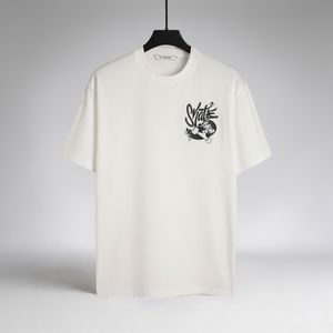 Camiseta Casual Blanca para Hombre, 100% Algodón, Secado Rápido, Tela Personalizada, Fabricante y Proveedor OEM ODM - Product Image 1