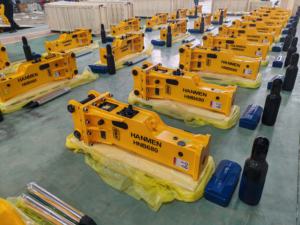 หัวค้อนไฮดรอลิกคุณภาพสูง 4 ตัน แบบติดตั้งด้านบน พร้อมส่วนประกอบหลัก ได้แก่ ปั๊มและเครื่องยนต์ สำหรับงานรื้อถอน - Product Image 6