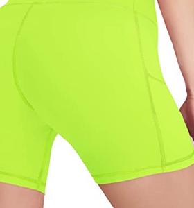 Shorts de sport pour femmes à taille haute, avec effet push-up, respirants, pour le yoga, la course à pied et la salle de sport, en faible quantité minimale de commande - Product Image 2