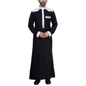Thobes faits à la main en coton indien pour hommes Design tendance à manches longues ensembles décontractés taille personnalisée automne vêtements traditionnels musulmans pour - Product Image 1