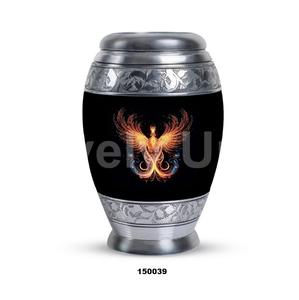 ฟีนิกซ์สีดำเก็บโกศสำหรับผู้ใหญ่ขี้เถ้ามนุษย์10นิ้วอนุสรณ์สำหรับงานศพขี้เถ้ามนุษย์ - Product Image 1