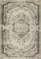 Tapis turc tissé à la machine Adiva Gaziantep, technique Jacquard, motif géométrique, poils courts, polyester fin, lavable en machine, antidérapant