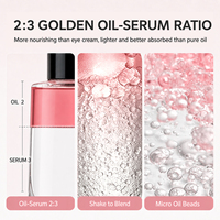 Sérum Huile Contour des Yeux PDRN Marque Blanche Peptides Caféine Éclaircissant Raffermissant Anti-Âge Soin des Yeux Fabricant OEM ODM