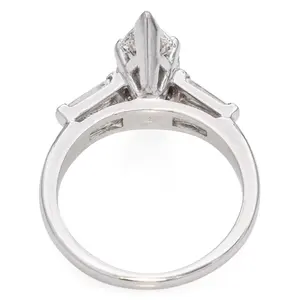 Anillo de Compromiso Vintage de Oro Blanco de 14k con Diamante Cultivado en Laboratorio, Corte Brillante, para Regalo de Aniversario de Bodas, Certificado IGI - Product Image 4