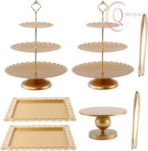 Soporte para Pastel de Metal Duradero con Aspecto Premium, Perfecto para Mesas de Postres y Exhibidores de Panadería - Product Image 1