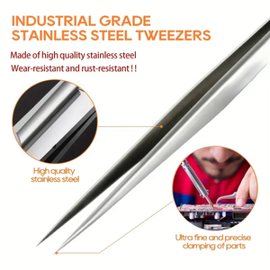 แหนบขนตาปลอมที่มีความแม่นยำแบบไม่ใช่แม่เหล็กแบบมืออาชีพแหนบแบบอุตสาหกรรมสำหรับงานหัตถกรรมอิเล็กทรอนิกส์เคลื่อนที่ - Product Image 5