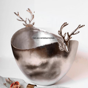 Tazón de Vidrio para Servir Comida, Aperitivos, Cena, para el Hogar, Hotel, Restaurante, Cocina, con Diseño de Rama Dorada, Tazones para Aperitivos - Product Image 6