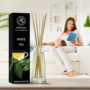 Diffuseur de parfum Aromatika au thé blanc 100 ml avec un parfum subtil et rafraîchissant, parfum d'ambiance longue durée - Product Image 6