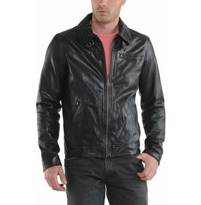 Chaqueta de fabricación profesional para hombre, chaquetas de cuero de la mejor calidad para hombre, ropa informal de invierno, chaqueta de cuero de precio barato para hombre - Product Image 5