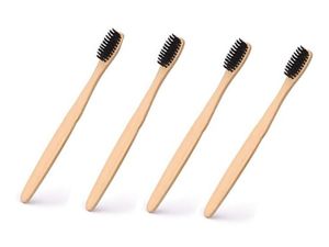 2025 brosse à dents de soins dentaires haut de gamme pour adultes zéro déchet Eco hygiène buccale charbon de bambou poils sans plastique - Product Image 6